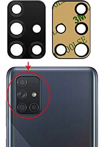 SAMSUNG A71 ARKA KAMERA LENSİ ürün görseli 1