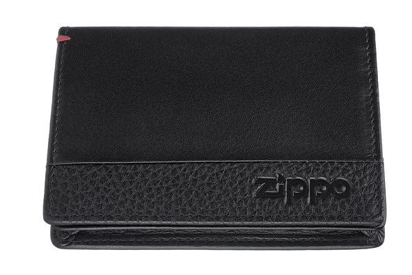 Zippo RFID Bloklamalı Nappa Deri Kartvizitlikli Cüzdan - Siyah ürün görseli 1
