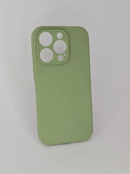 İPHONE 14 PRO CAPPY SİLİKON YEŞİL KILIF - Resim 2