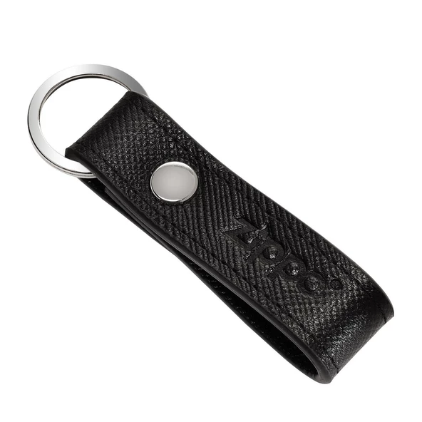 Zippo Saffiano Deri Anahtarlık - Siyah ürün görseli 1