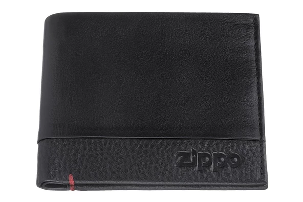 Zippo RFID Bloklamalı Nappa Deri Kredi Kartlıklı Cüzdan - Siyah ürün görseli 1