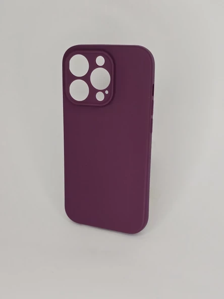 İPHONE 14 PRO CAPPY SİLİKON MOR KILIF - Resim 2