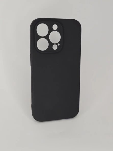 İPHONE 14 PRO CAPPY SİLİKON SİYAH KILIF - Resim 2