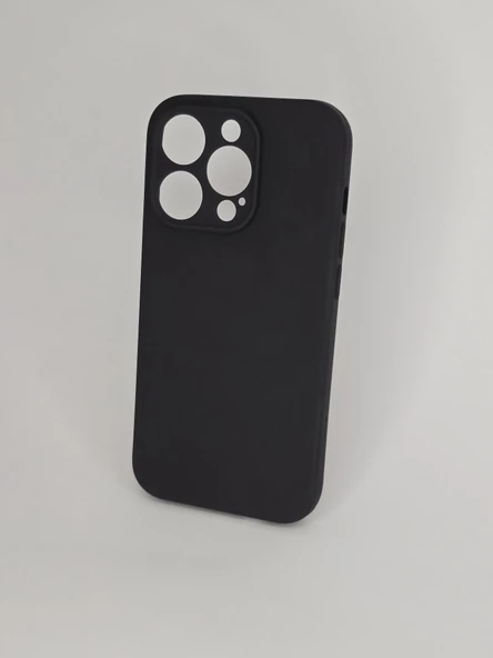 İPHONE 14 PRO CAPPY SİLİKON SİYAH KILIF - Resim 3