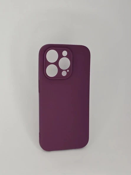 İPHONE 14 PRO CAPPY SİLİKON MOR KILIF - Resim 3
