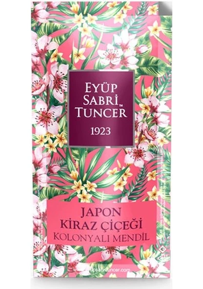 Eyüp Sabri Tuncer Japon Kiraz Çiçeği 150'li Kolonyalı Mendil ürün görseli 1