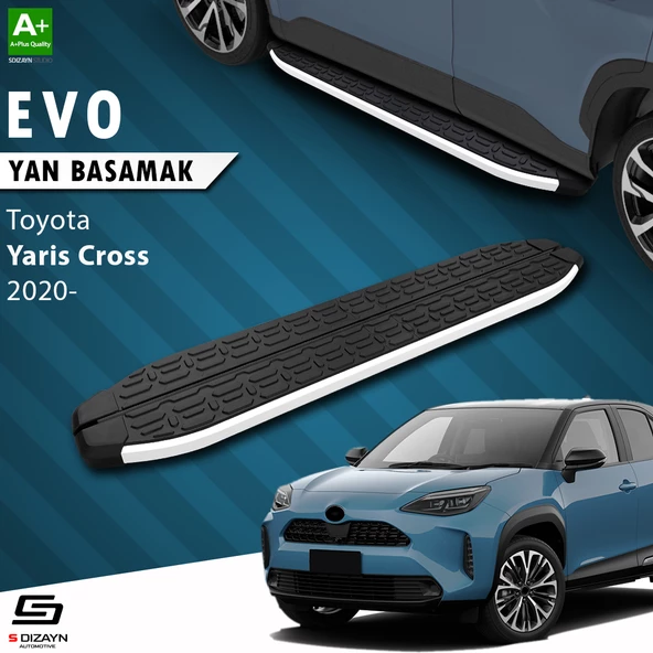S-Dizayn Toyota Yaris Cross Evo Aluminyum Yan Basamak 173 Cm 2020 Üzeri A+ Kalite ürün görseli 1