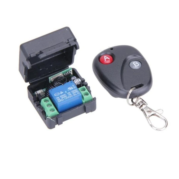 433 mhz RF Uzaktan Kumanda 10A RF Alıcı Verici Transmitter Receiver 12V 1 ürün görseli 1