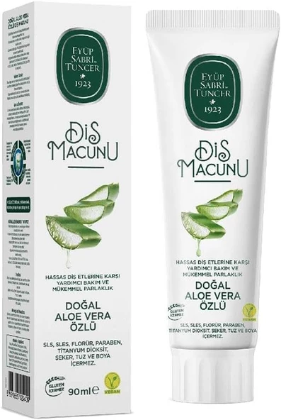Eyup Sabri Tuncer Doğal Aloe Vera Özlü Diş Macunu 90 ml ürün görseli 1