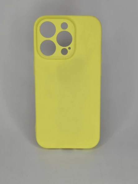 İPHONE 14 PRO CAPPY SARI SİLİKON KILIF ürün görseli 1