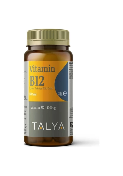Talya Vitamin B12 İçeren Takviye Edici Gıda 1000 Mg 60 Tablet ürün görseli 1