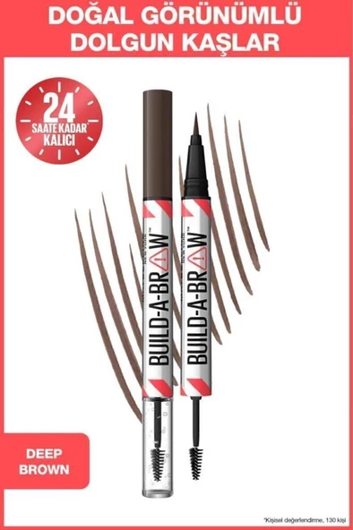 Maybelline New York Build a Brow 2in1 Kaş Kalemi ve Jeli Deep  260 ürün görseli 1