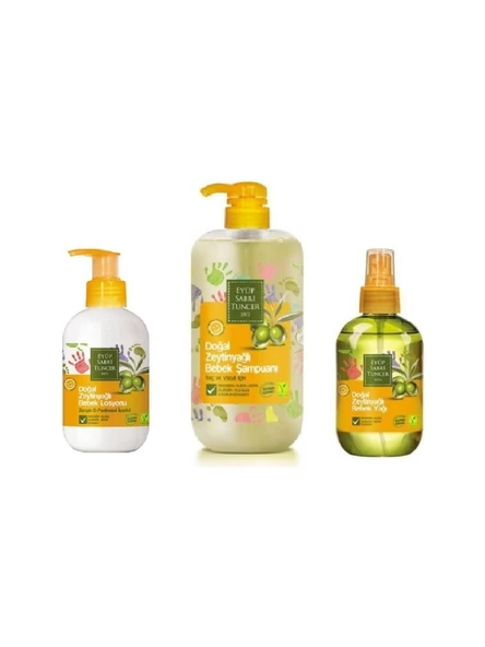 Eyüp Sabri Tuncer Bebek Şampuanı 600ML + Bebek Yağı 280 Ml+ Bebek Losyonu 280 ml ürün görseli 1
