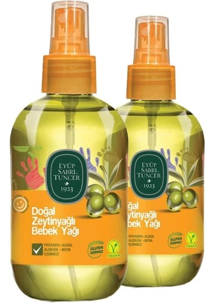 Eyup Sabri Tuncer Doğal Zeytinyağlı Bebek Yağı 280 ml x2 ürün görseli 1