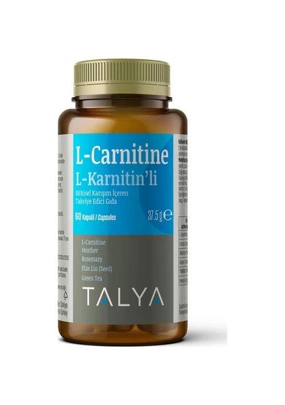 Talya L-Carnitine Bitkisel Karışımlı Takviye Edici Gıda 60 Kapsül ürün görseli 1