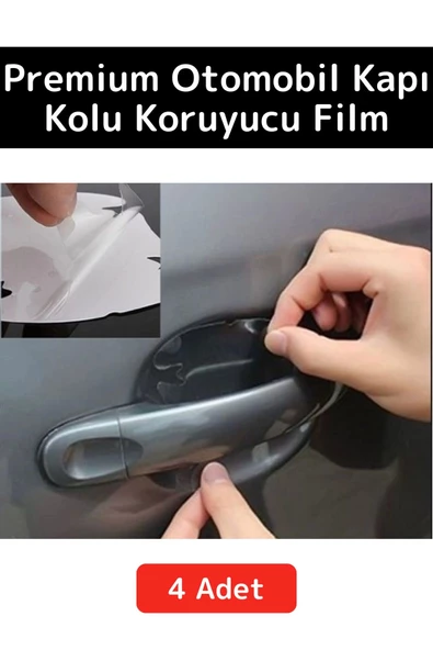 Özel Üretim Otomobil Kapı Yuvası Kapı Kolu Çizilme Aşınma Darbe Koruyucu Film 4'lü Set ürün görseli 1