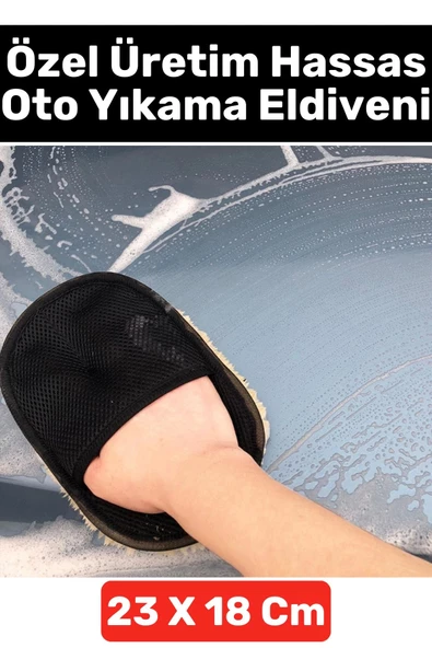 Özel Üretim Nano Teknoloji Mutfak Lavabo Ahşap Hassas Yünlü Otomobil Yıkama Temizlik Eldiveni ürün görseli 1