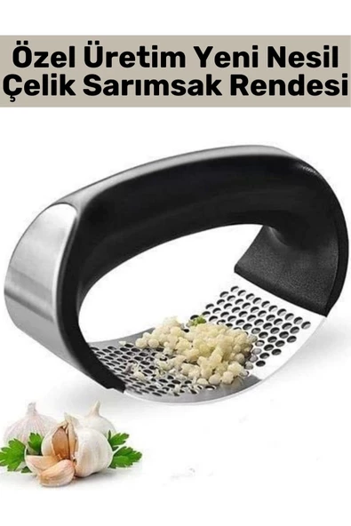 Premium Yüksek Kaliteli Garlic Press Rahat Tutuş Gondol Tasarım Çelik Yeni Nesil Sarımsak Rendesi ürün görseli 1