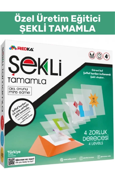 Özel Seri Görsel Algı Odaklanma Problem Çözme Becerisi Geliştirici Eğlenceli ŞEKLİ TAMAMLA Oyunu ürün görseli 1