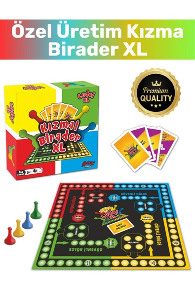 Özel Yüksek Kaliteli Yılbaşı Eğitici Zeka Geliştirici Strateji Oyunu 2-4 Kişilik XL Kızma Birader ürün görseli 1