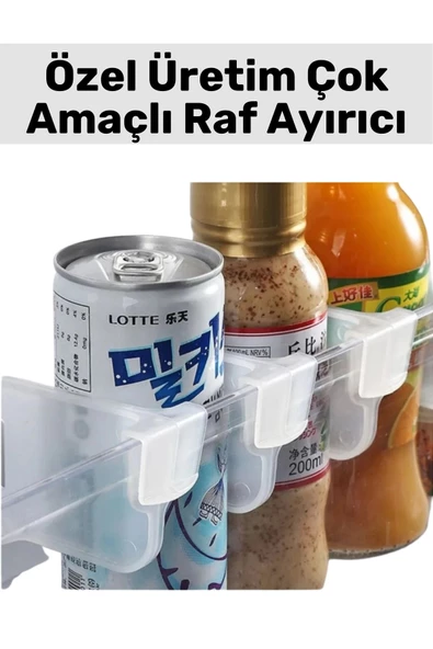 Yüksek Kaliteli Kompakt Dayanıklı Plastik Buzdolabı Kilim Dolap İçi Çok Amaçlı Raf Ayırıcı 20 Adet ürün görseli 1