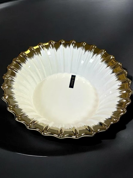 ROYKING LINE GOLD YUVARLAK SALATA KASE 26 CM ürün görseli 1