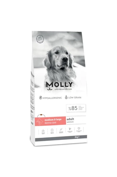 Molly Somonlu Orta ve Büyük Irk Yetişkin Köpek Maması 2 kg ürün görseli 1