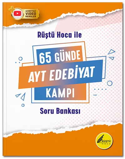 Rüştü Hoca YKS AYT 65 Günde Edebiyat Kampı Soru Bankası - Rüştü Bayındır Rüştü Hoca ürün görseli 1