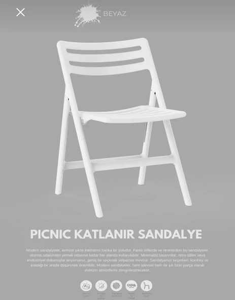 KATLANIR PİKNİK SANDALYE - Resim 3