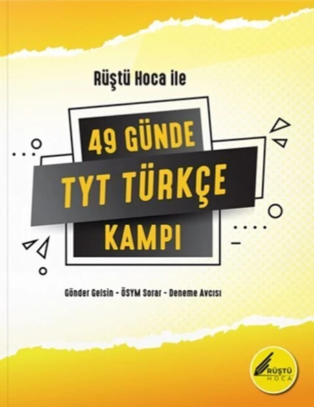 Rüştü Hoca YKS TYT 49 Günde Türkçe Kampı Rüştü Hoca ürün görseli 1