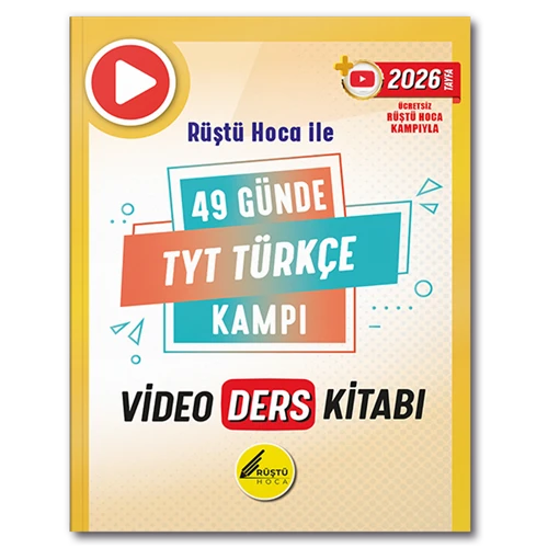 Rüştü Hoca YKS TYT 49 Günde Türkçe Kampı Video Ders Notları - Rüştü Bayındır Rüştü Hoca ürün görseli 1