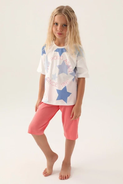 U.S. POLO ASSN. KIZ ÇOCUK KAPRİ TAKIM US1836-4 ürün görseli 1