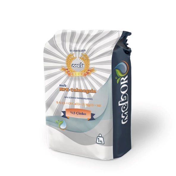 Mebor Calmagzin 1 Kg - 5-5-15+(8CaO)+(5MgO)+3Zn NPK Gübresi ürün görseli 1