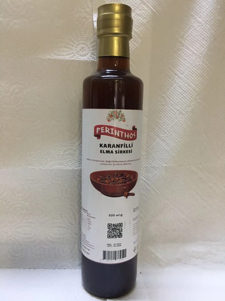 Neşe Natural Perinthos Karanfil Sirkesi 500 ml Cam Şise ürün görseli 1