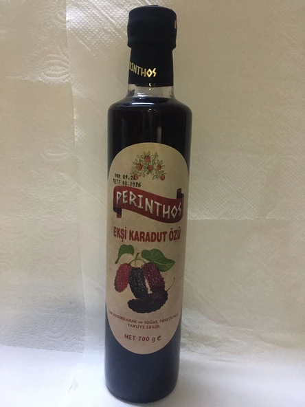 Neşe Natural Perinthos Ekşi Karadut Özü 700 ge Cam Şise ürün görseli 1