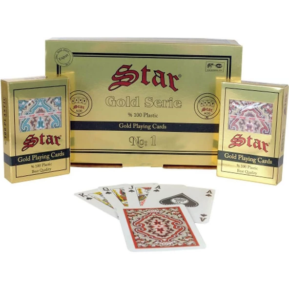Star Gold Plastik Seri No:1 Oyun Kağıdı ürün görseli 1