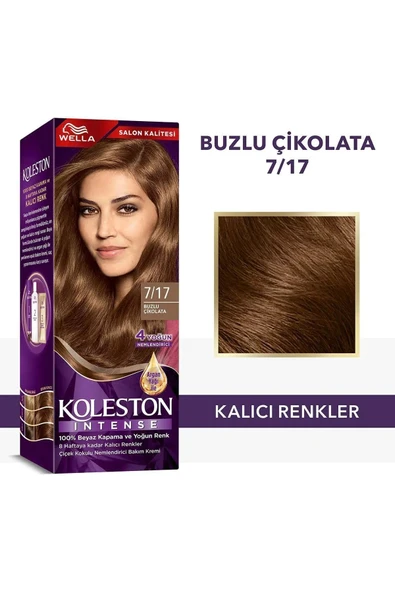 Wella Koleston Intense Saç Boyası 7/17 Buzlu Çikolata - Salon Kalitesi ürün görseli 1
