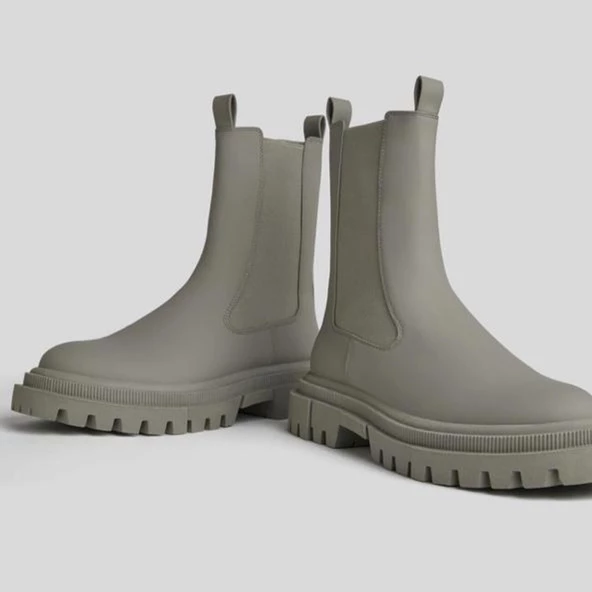 Bershka Gri Kadın Bot - Resim 2