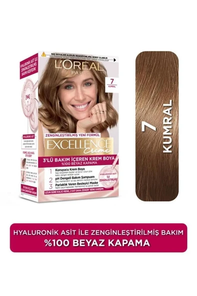 L'Oreal Paris Excellence Creme Saç Boyası 7 Kumral ürün görseli 1