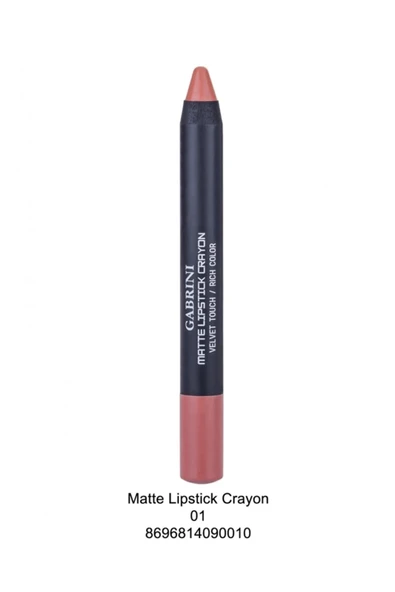Gabrini Mat Kalem Ruj - Matte Lipstick Crayon 01 ürün görseli 1