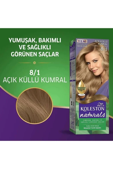 Wella Naturals Açık Küllü Kumral 8/1 ürün görseli 1