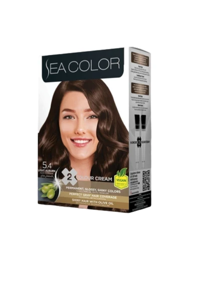 Sea Color 2li Krem Saç Boyası 5.4 Açık Kestane ürün görseli 1