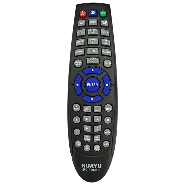 HUAYU PROJEKSİYON KUMANDASI UNİVERSAL RC-820J+E AKILLI PROJEKSİYON + OTO TEYP ÖZELLİKLERİ ürün görseli 1
