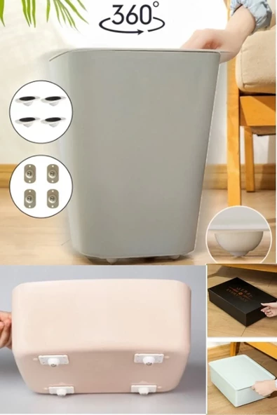 TİNEKE  Bilyeli Eşya Kaydırma Aparatı 4lü Set 360 Derece Evrensel Döner Tekerlek Kasnak ürün görseli 1