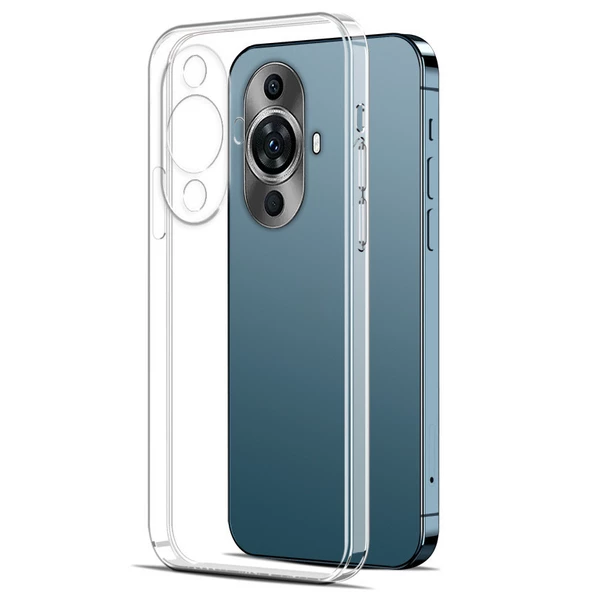 Huawei Nova 12S Kılıf İnce ve Esnek Şeffaf Süper Silikon ürün görseli 1