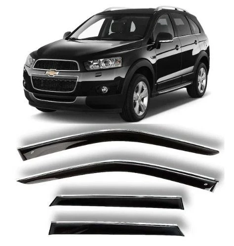 Chevrolet Captiva Uyumlu 2006 Sonrası Kromlu Cam Rüzgarlığı 4 Lü ürün görseli 1