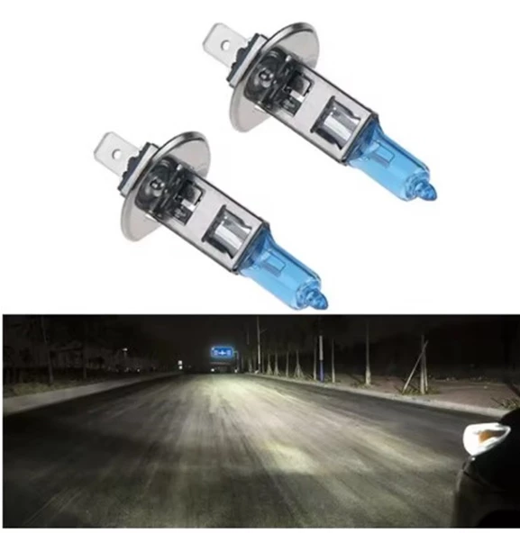 H1 Model 12v/55w Beyaz Halojen Ampul Seti 2'li ürün görseli 1