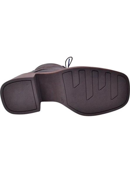 MAMMAMİA D24KB-4615 PLATFORM TOPUKLU KADIN  DERİ BOT - Resim 6