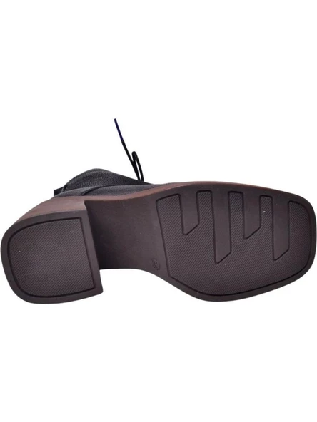 MAMMAMİA D24KB-4615 PLATFORM TOPUKLU KADIN  DERİ BOT - Resim 10