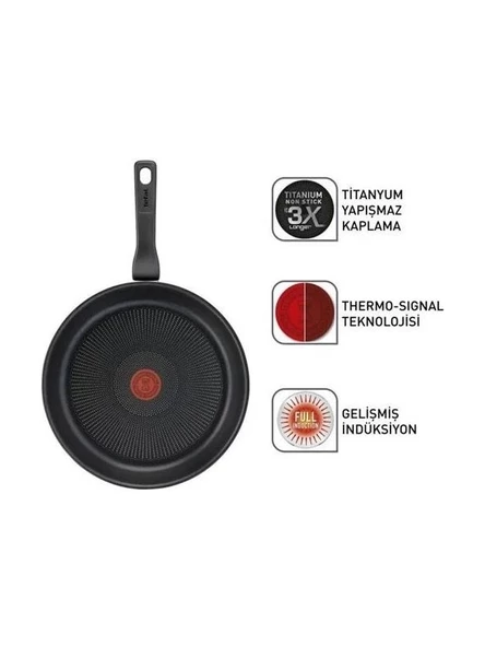 Tefal Titanyum 3X Force 28 cm Tava ürün görseli 1